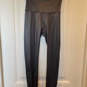 Alo leggings, xs, metallic shiny blue, like new, excellent condition